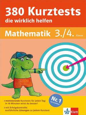 cover image of Klett 380 Kurztests, die wirklich helfen Mathematik 3./4. Klasse